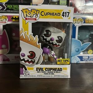 FUNKO POP EVIL CUPHEAD VAULTED HOT TOPIC EXCLUSIVE